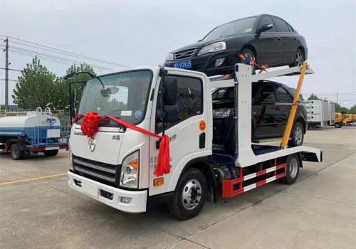 大運藍牌2位板轎運車(chē)
